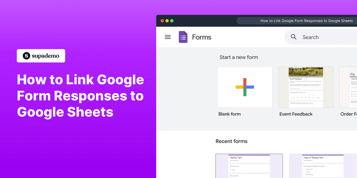 How to Link Google Form Responses to Google Sheets