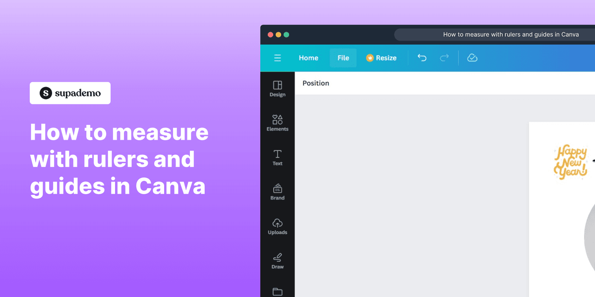 Measure rulers and guides Canva