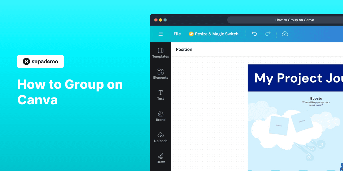 How to Group on Canva