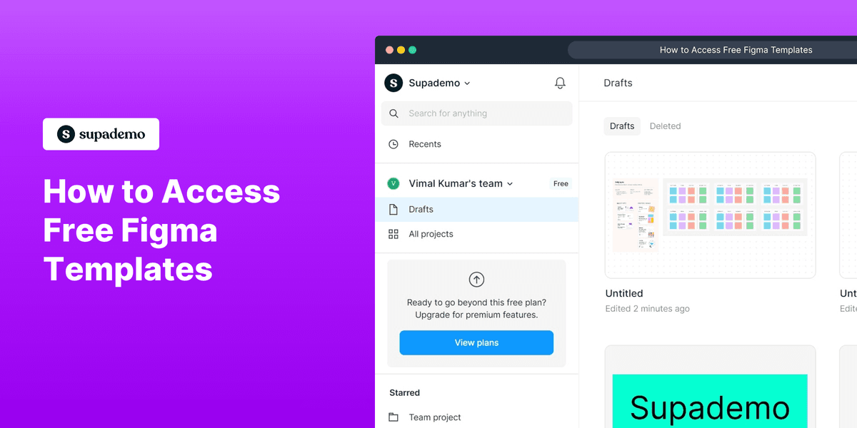 How to access free Figma templates