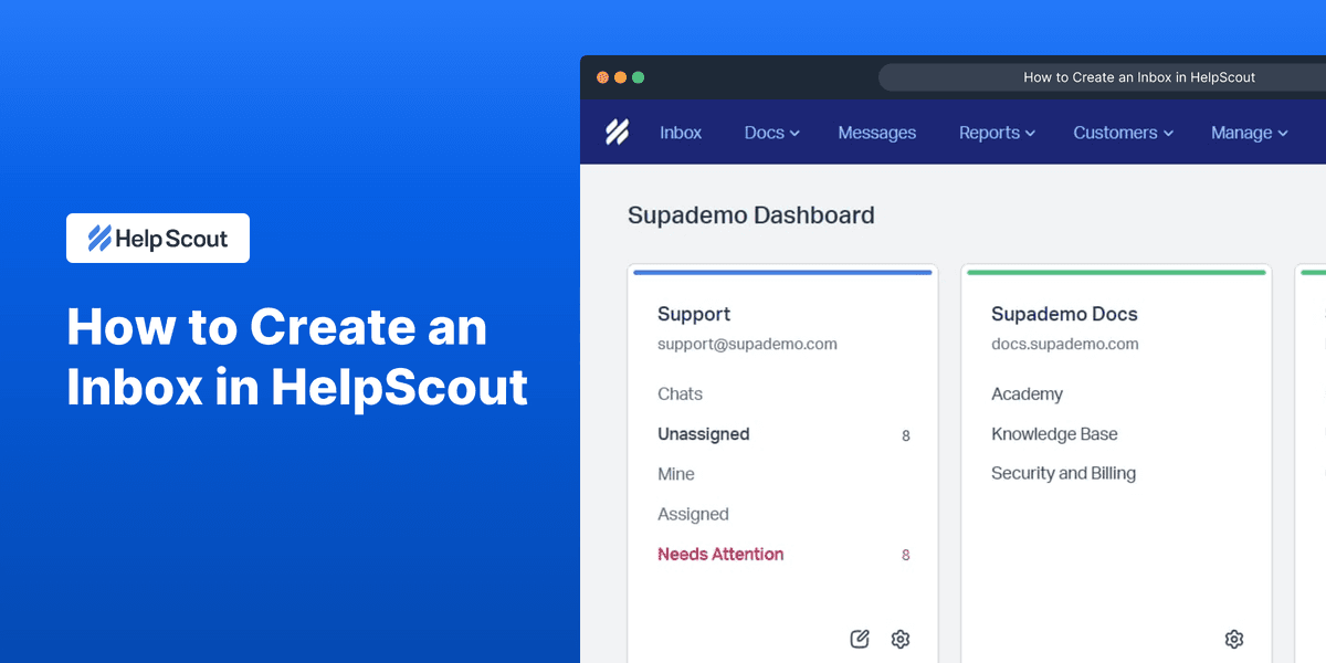 How to create an inbox in Help Scout