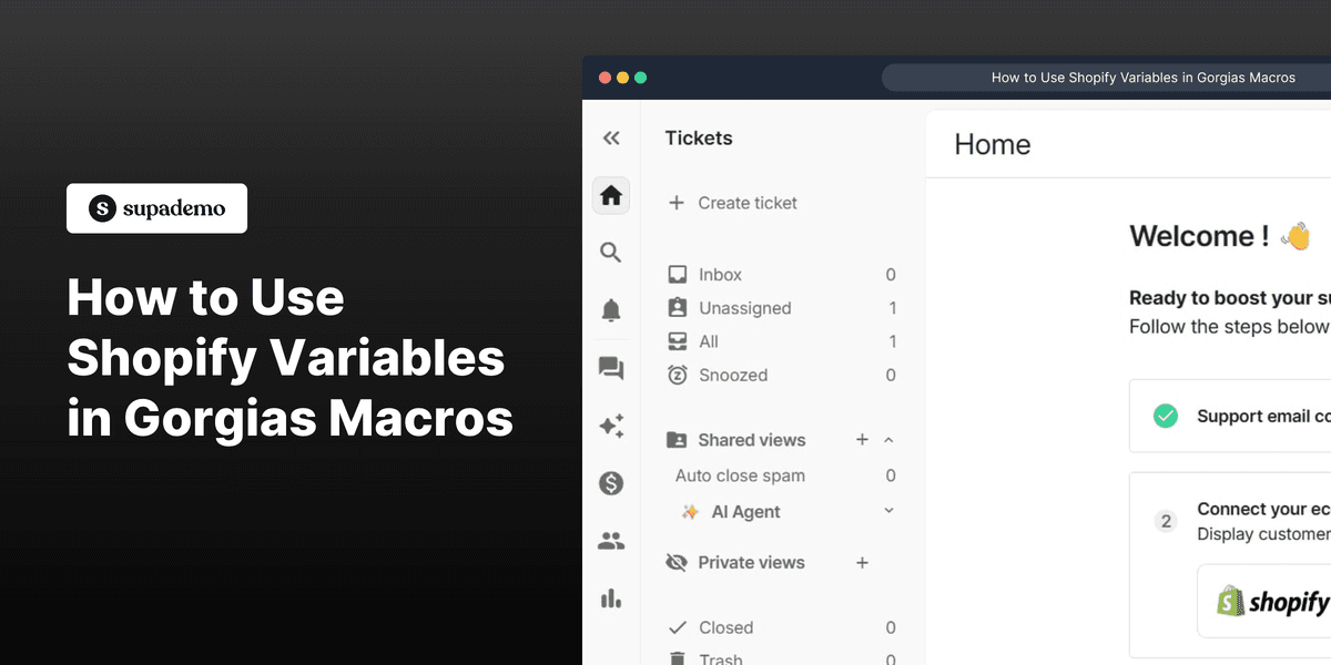 How to Use Shopify Variables in Gorgias Macros