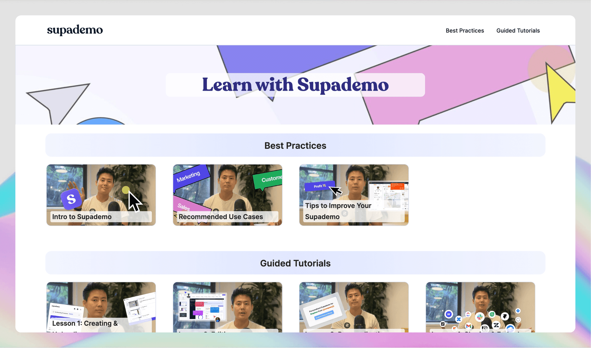 Introducing Supademo's Learning Academy