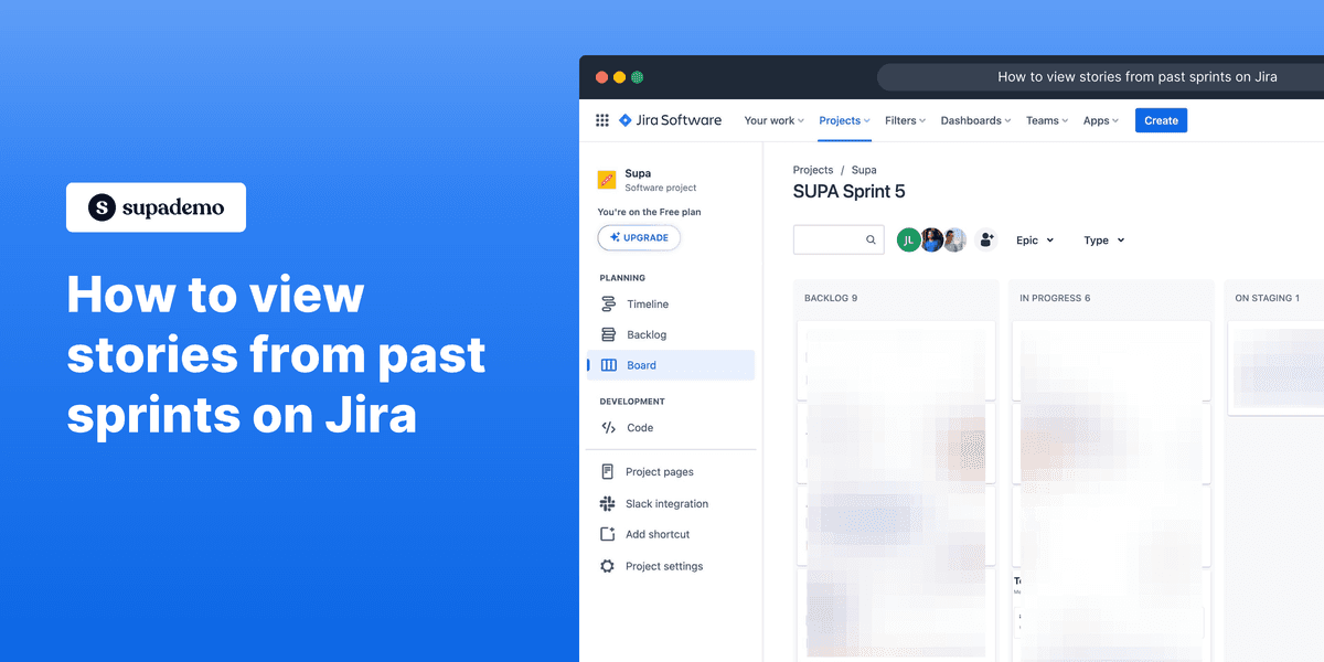 How to view past sprints on Jira Software