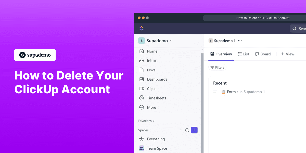 How to Delete Your ClickUp Account