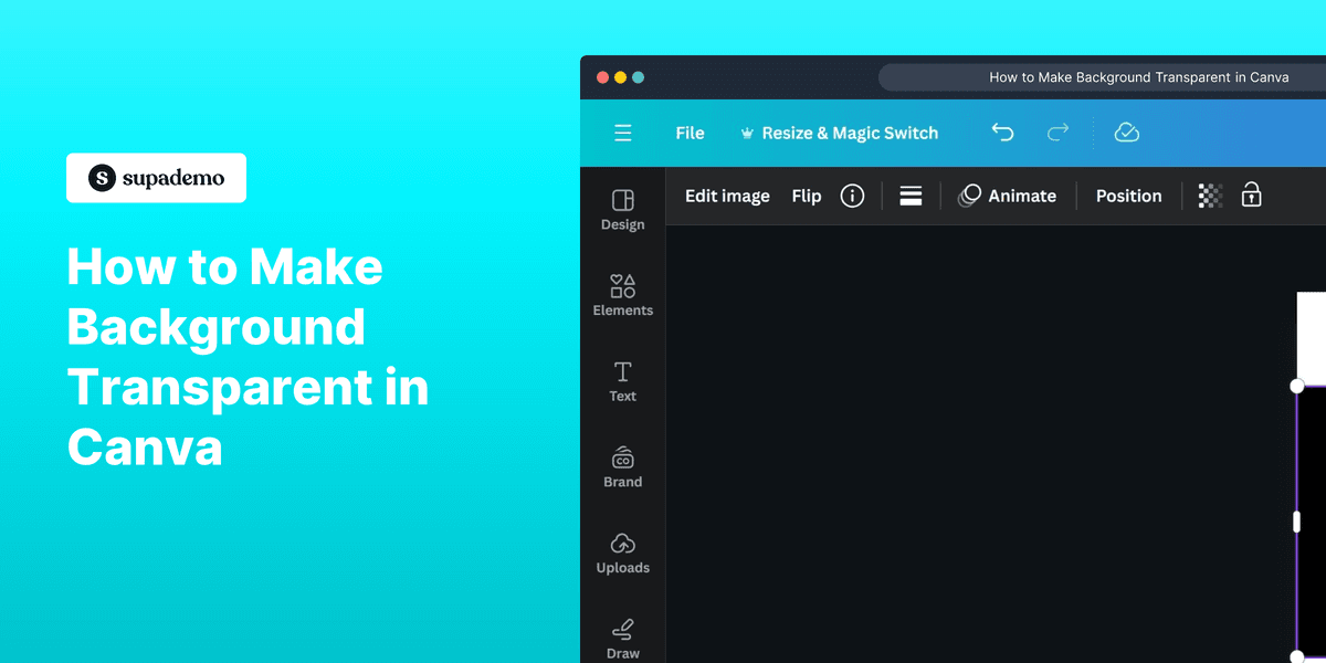 How to Make Background Transparent in Canva