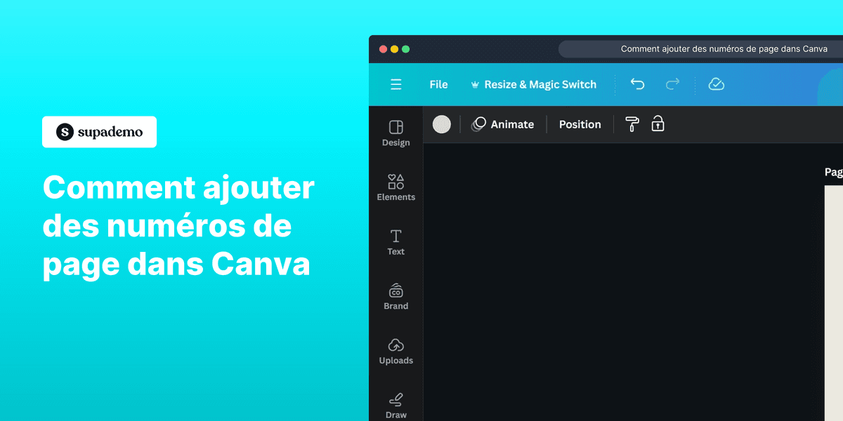 Comment ajouter des numéros de page sur Canva