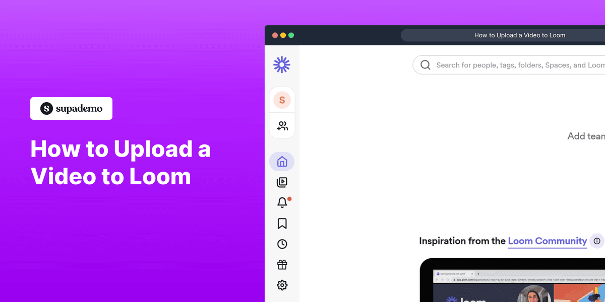 How to upload a video to Loom