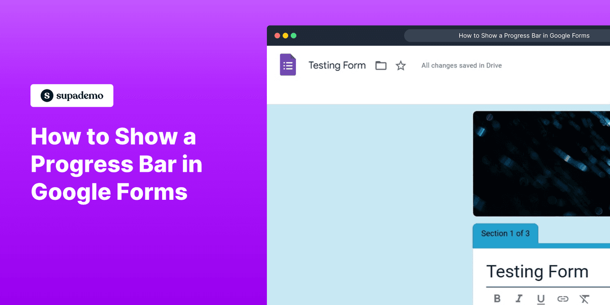How to Show a Progress Bar in Google Forms