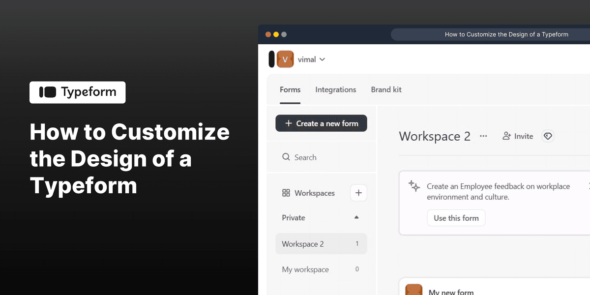 How to Customize the Design of a Typeform