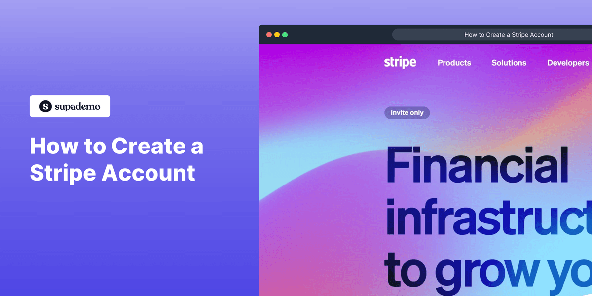 How to create a Stripe account
