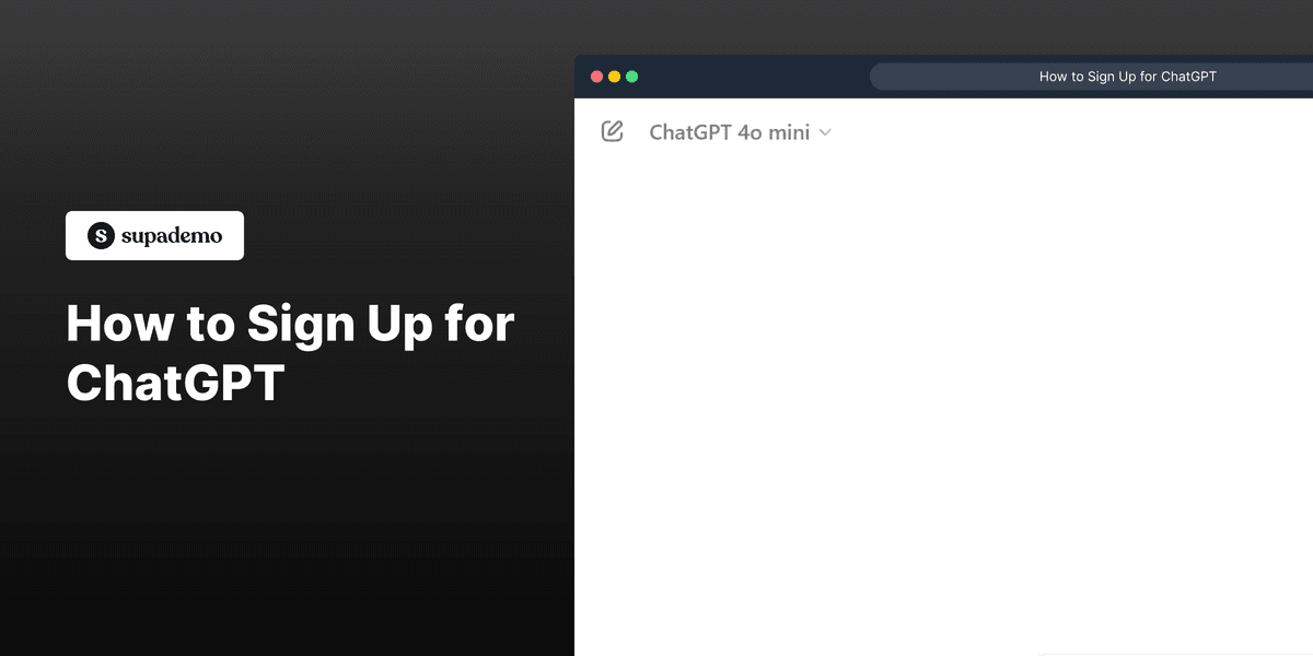 How to Sign Up for ChatGPT