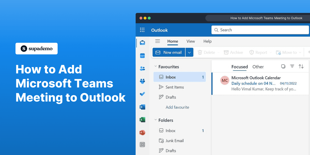 How to Add Microsoft Teams Meeting to Outlook