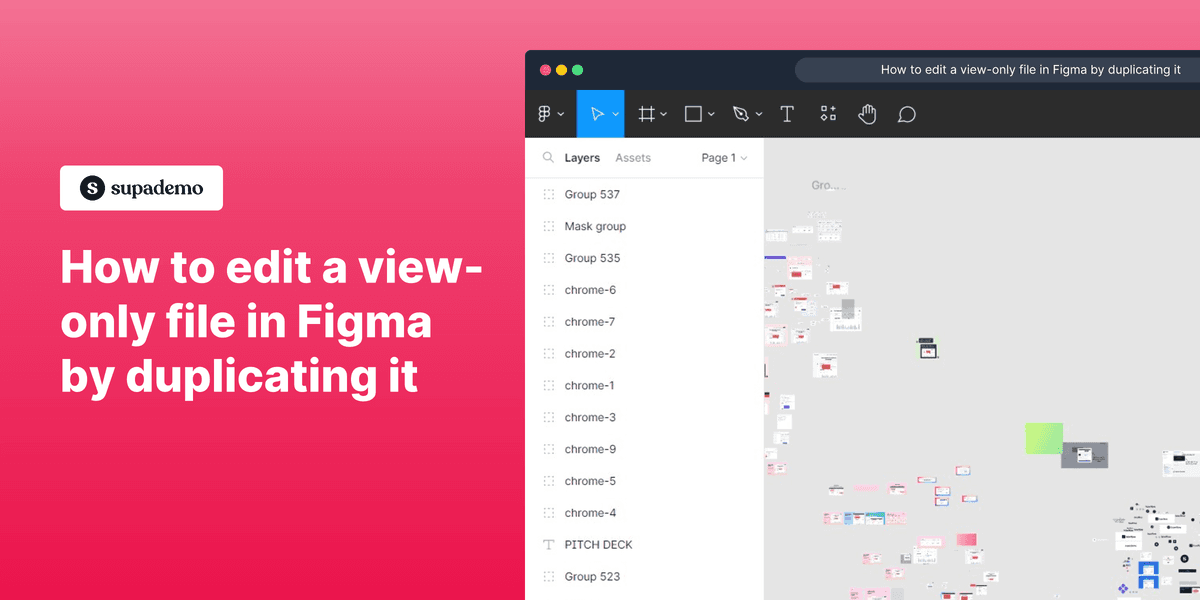 How to edit a view only file in Figma by duplicating it
