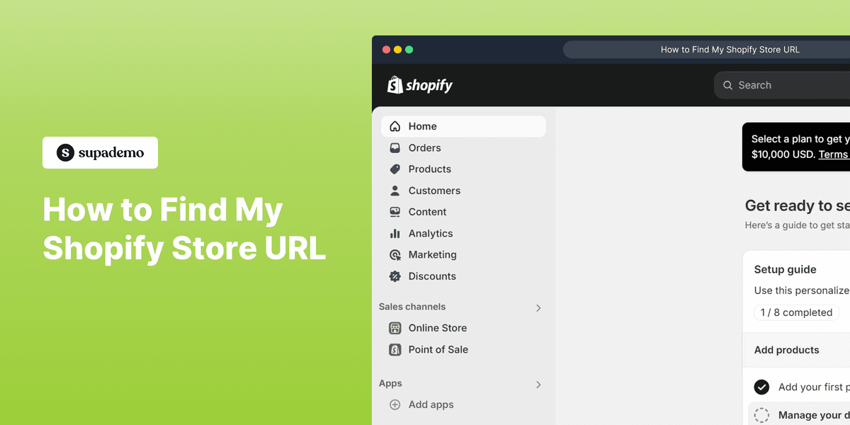 How to find my Shopify store URL