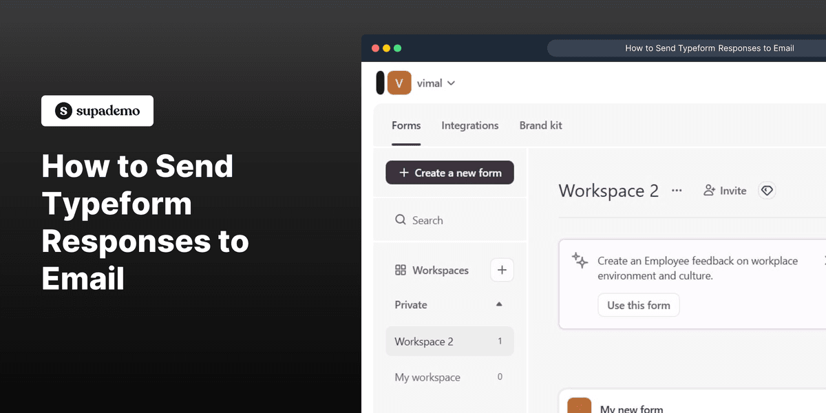 How to Send Typeform Responses to Email