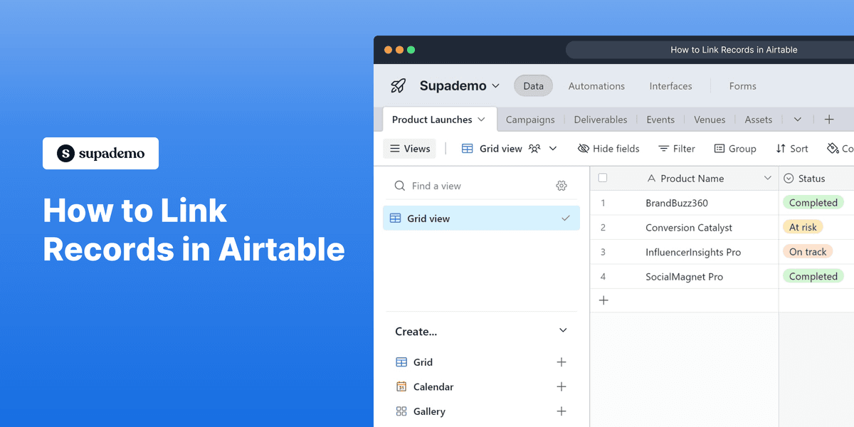 How to Link Records in Airtable