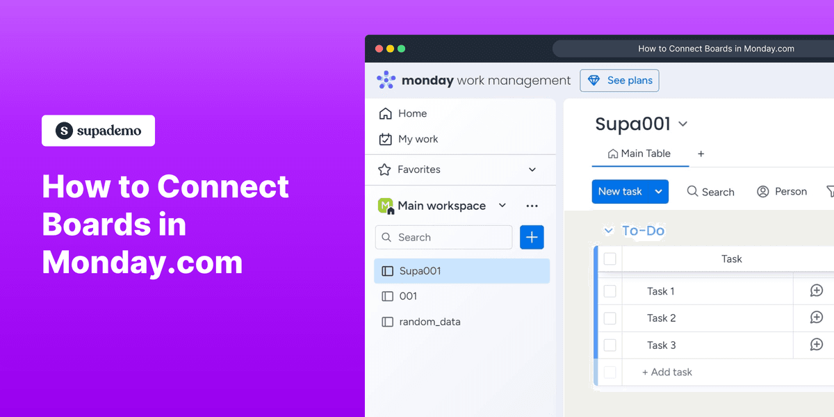 How to Connect Boards in Monday.com