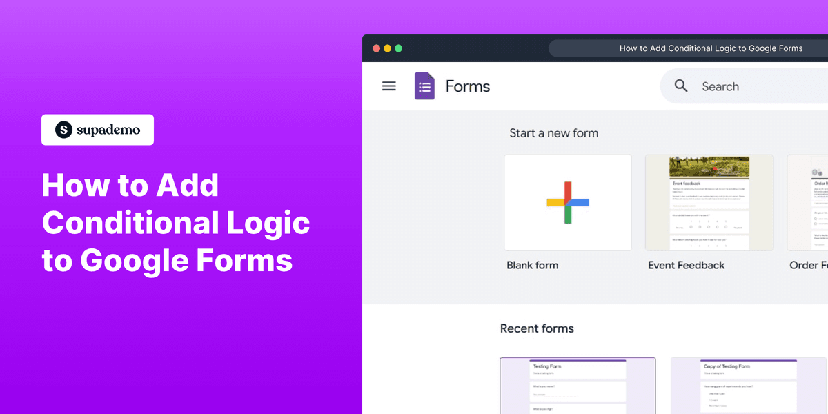 How to Add Conditional Logic to Google Forms