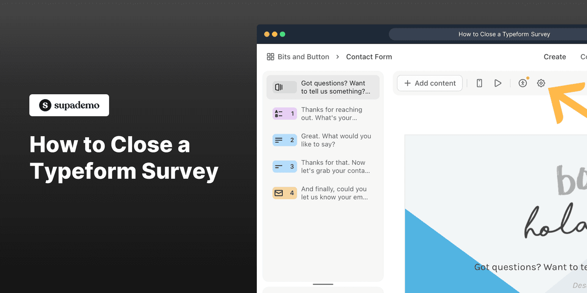 How to Close a Typeform Survey