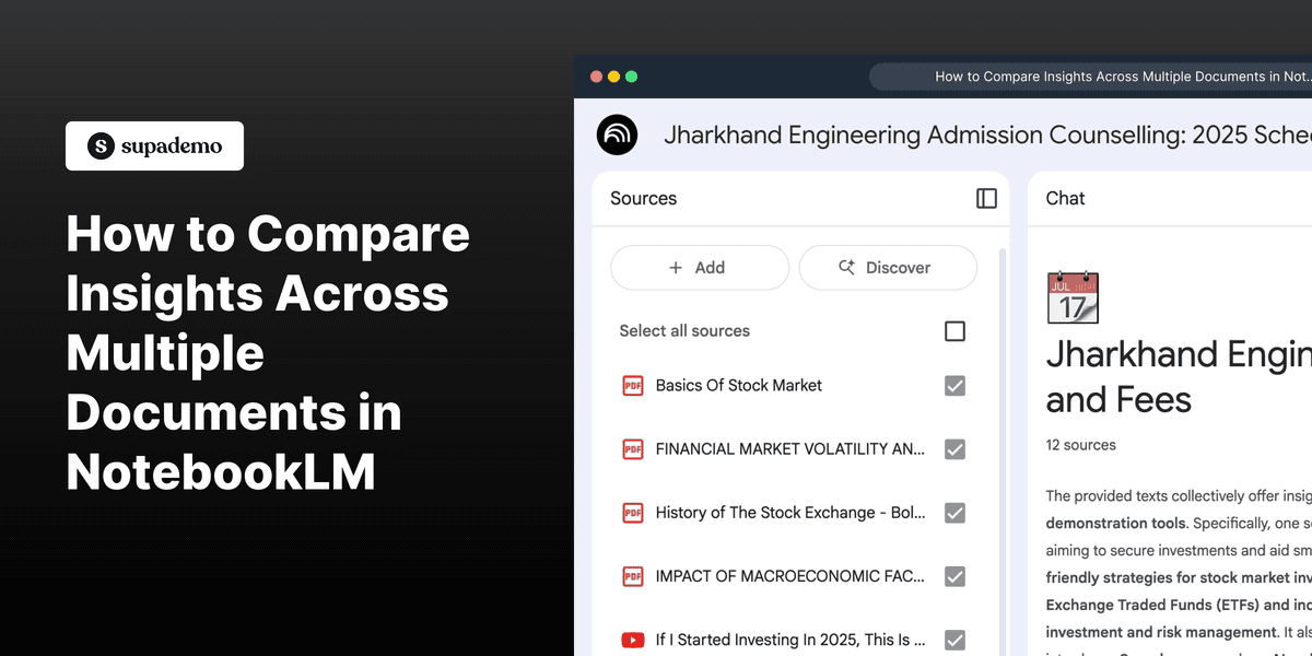 How to Compare Insights Across Multiple Documents in NotebookLM