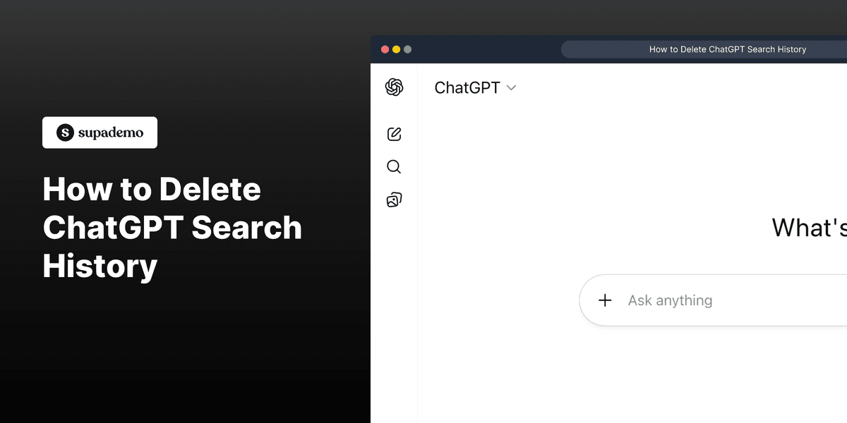 How to Delete ChatGPT Search History
