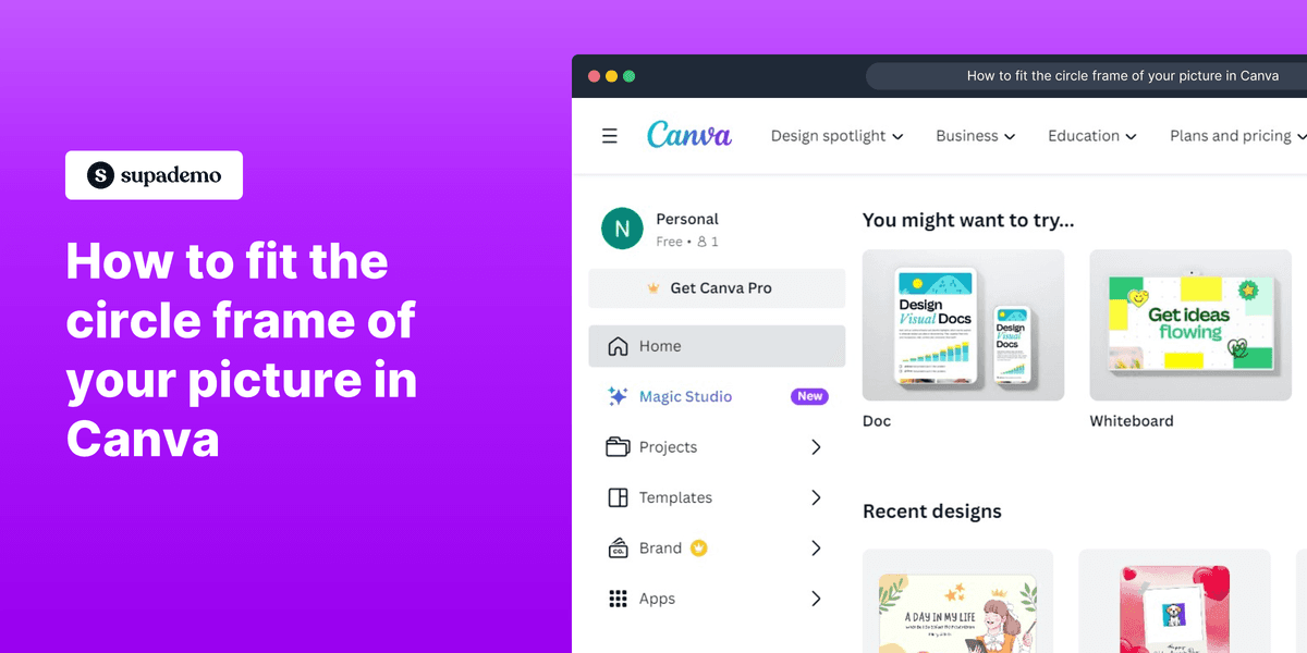 How to Make a picture a circle on Canva