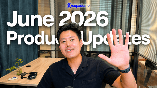 Supademo AI Voiceover 2.0 product update header