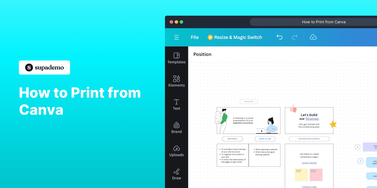 How to print from Canva