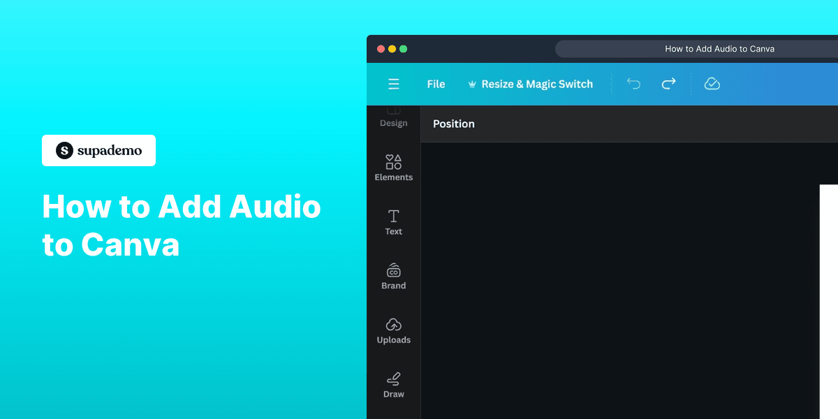 How to Add Audio to Canva