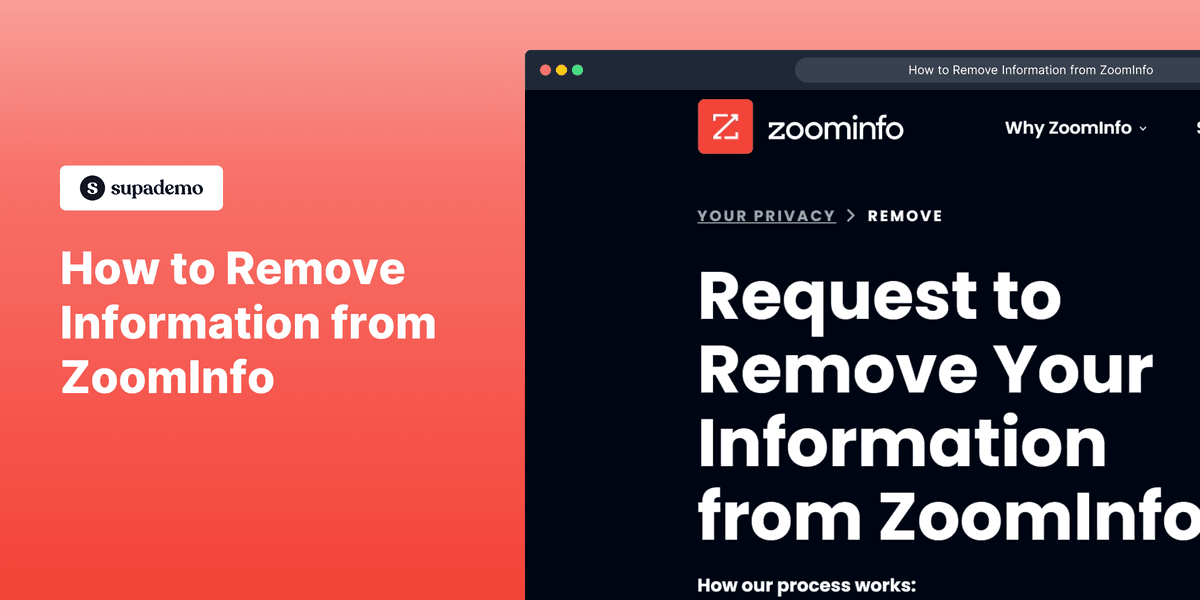 How to remove your information from ZoomInfo