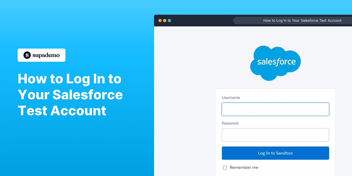 How to Log In to Your Salesforce Test Account