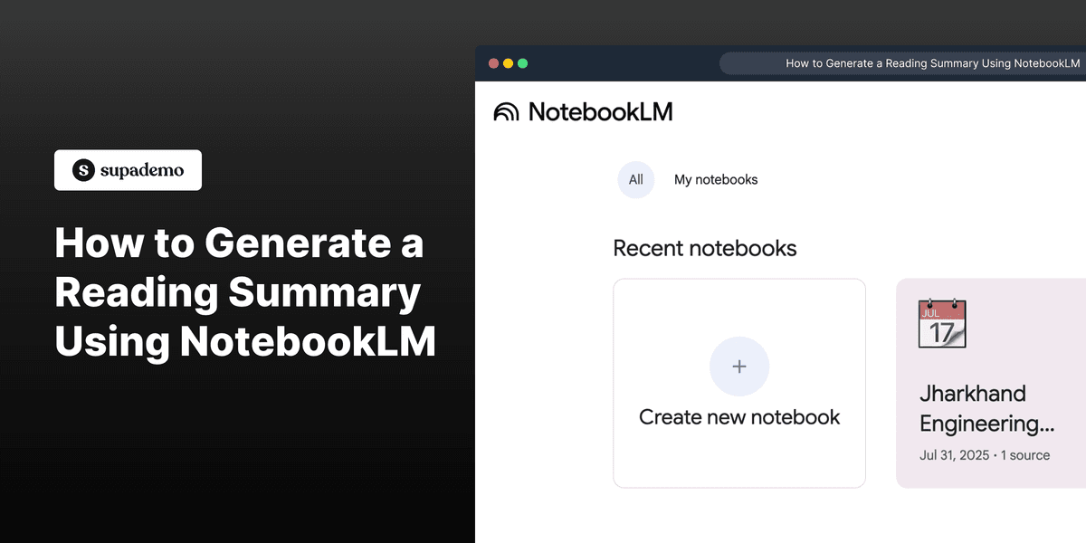 How to Generate a Reading Summary Using NotebookLM