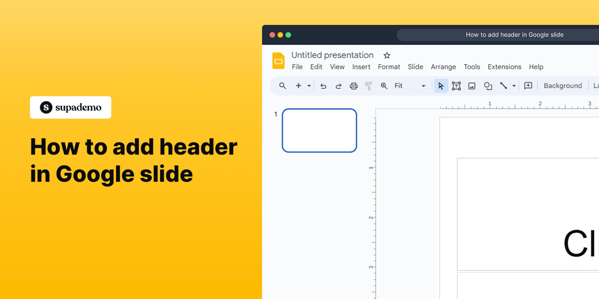 How to add a header in Google Docs