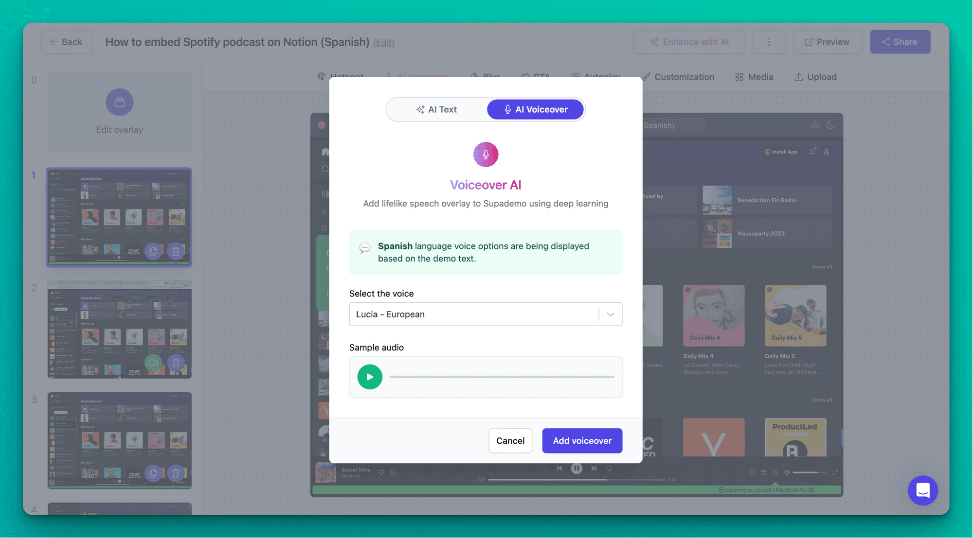 10/9: Synthetic AI Voiceover, Dynamic URLs, Platform Improvements