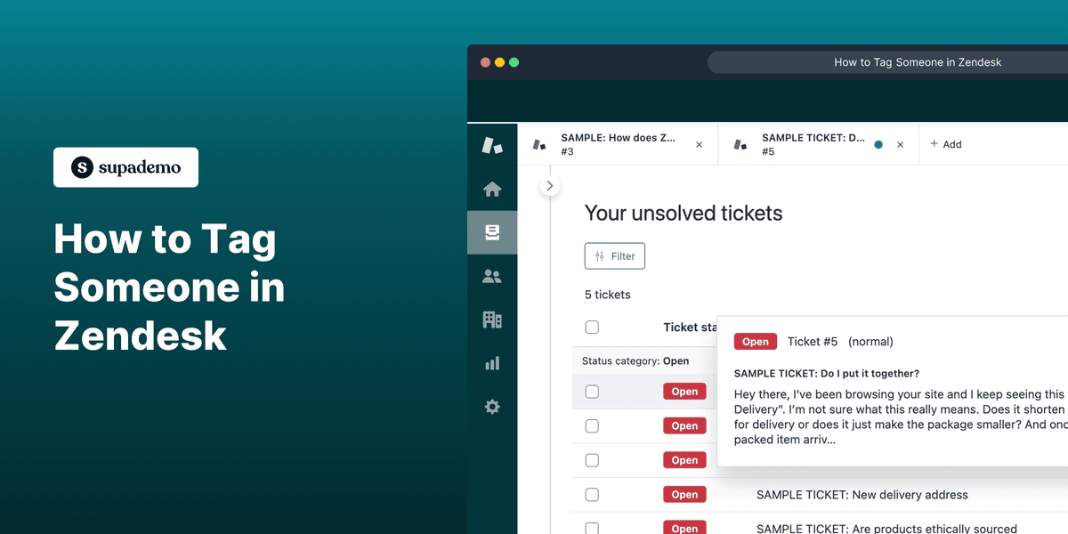 How to Tag Someone in Zendesk