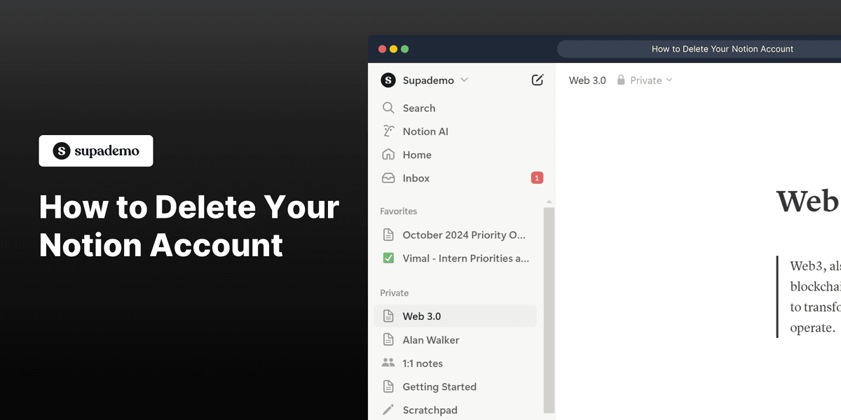 How to Delete Your Notion Account