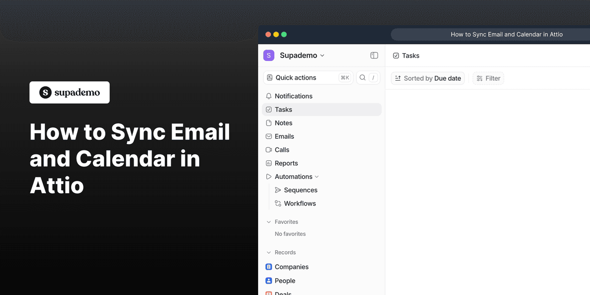 How to Sync Email and Calendar in Attio