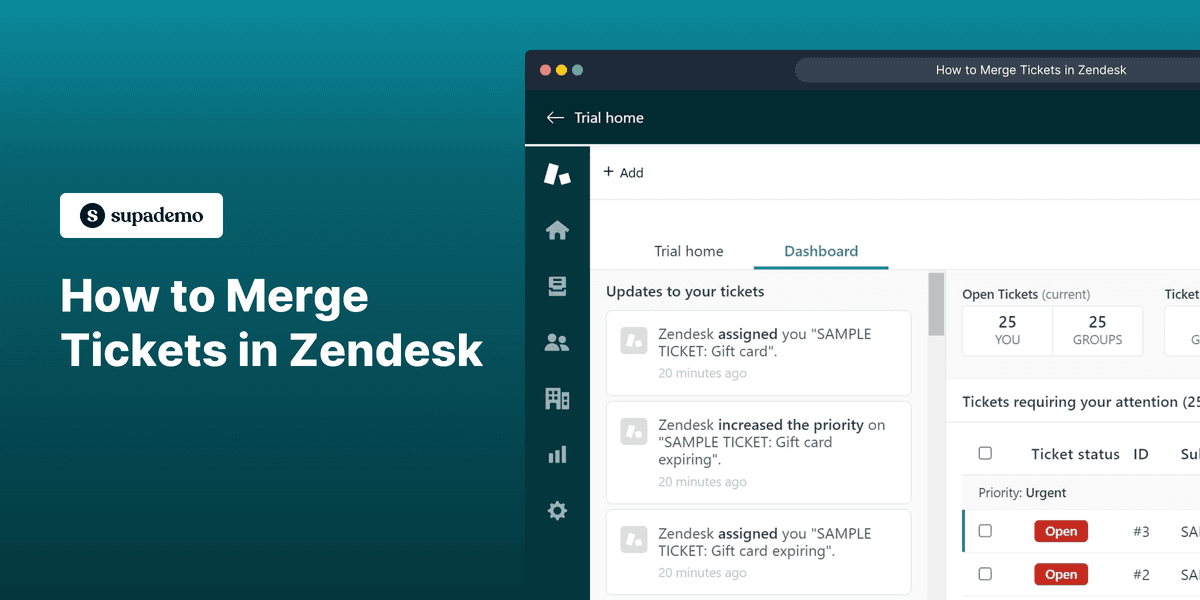 How to Merge Tickets in Zendesk