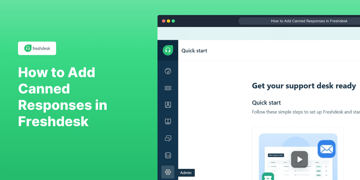How to add canned responses in Freshdesk
