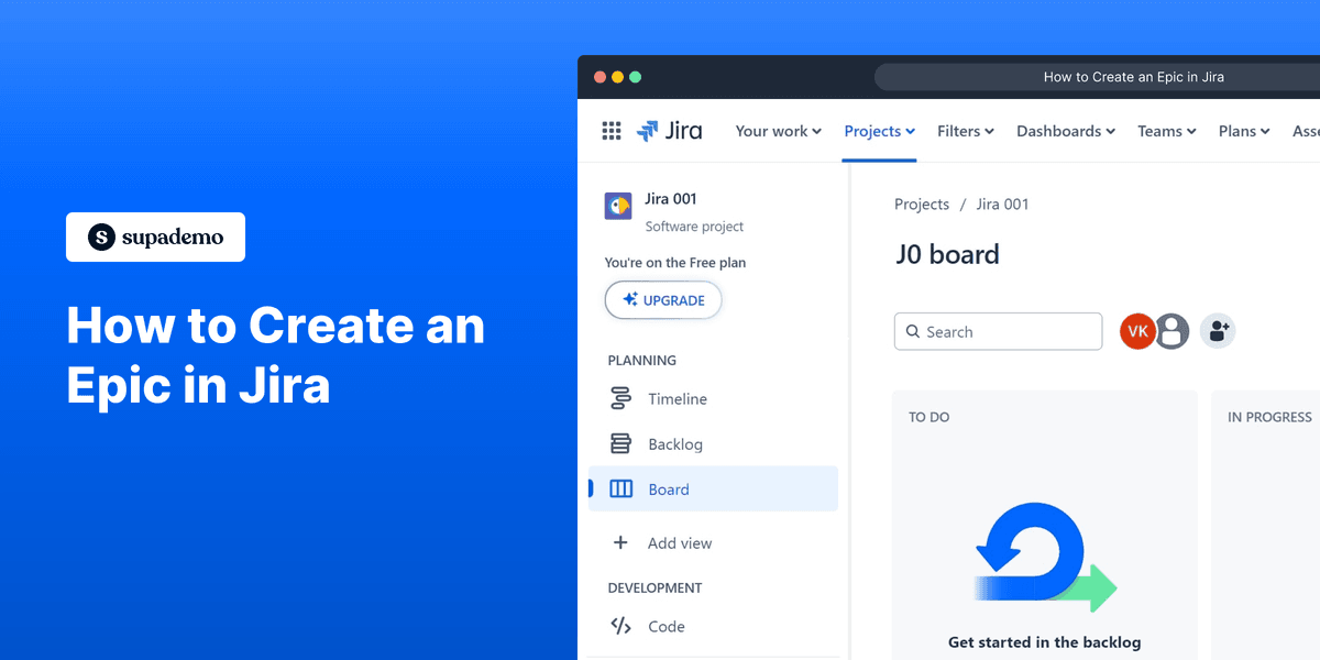 How to Create an Epic in Jira