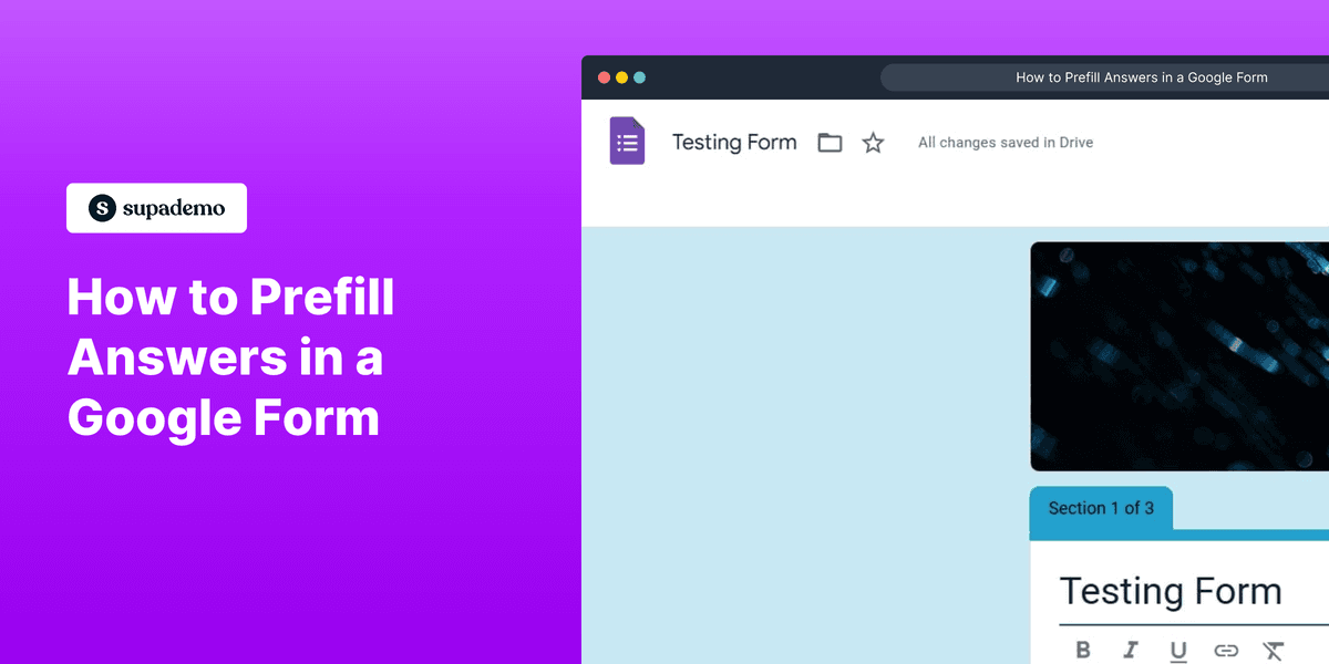 How to Prefill Answers in a Google Form