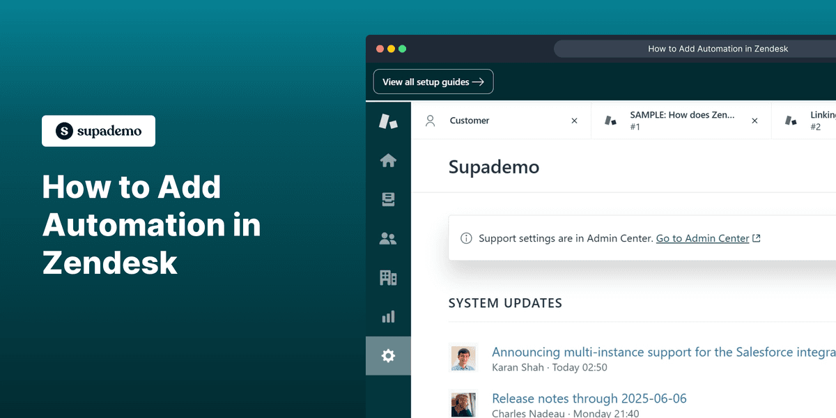 How to add automation in Zendesk