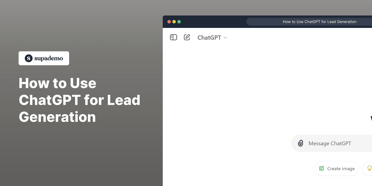 How to Use ChatGPT for Lead Generation