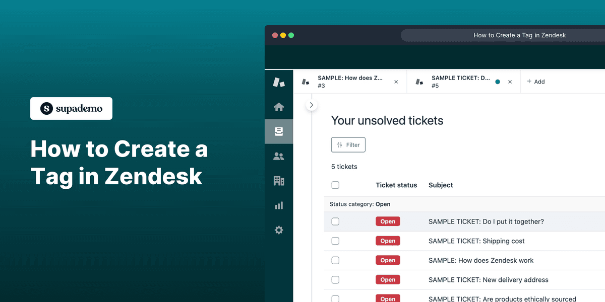 How to create a tag in Zendesk