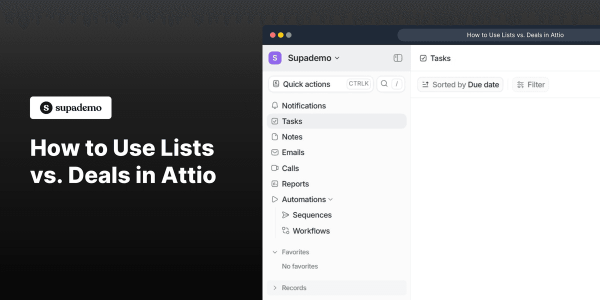How to Use Lists vs. Deals in Attio