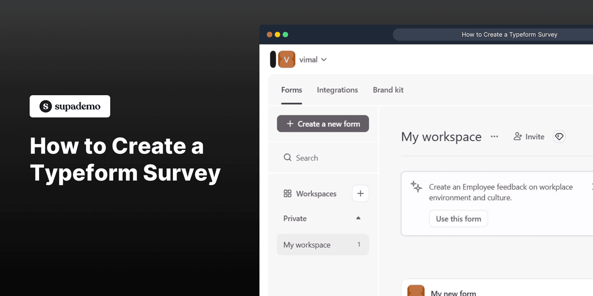 How to create a Typeform survey