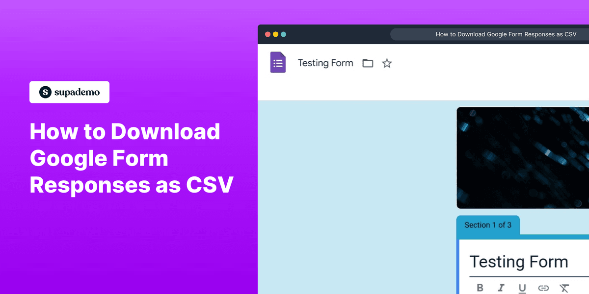 How to Download Google Form Responses as CSV