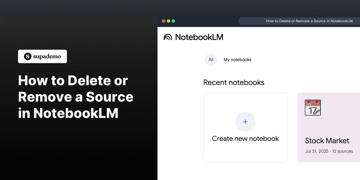 How to Delete or Remove a Source in NotebookLM