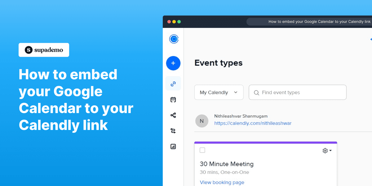 How to embed your Google Calendar to your Calendly link